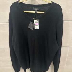 Club Room Black V-Neck Men's Sweater